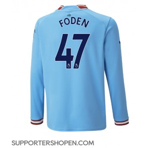 Manchester City Phil Foden #47 Hemma Matchtröja 2022-23 Långärmad